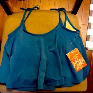 Kortni Jeane Swing Top Deep Lagoon Blue Medium